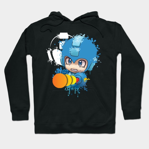 The Heroic Blue Android Hoodie by inkjamz